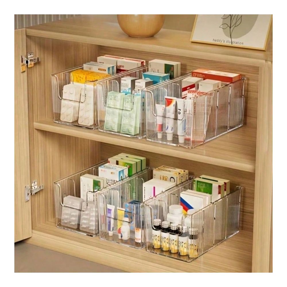 Face Mask Storage Box - 1 pezzo di grande contenitore trasparente