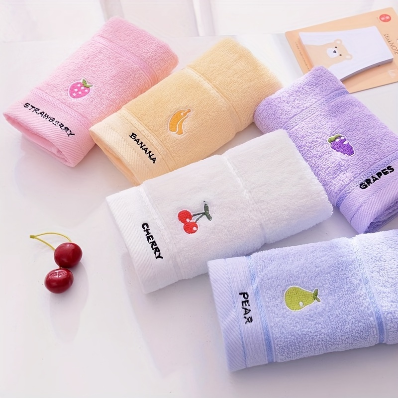 Cloth Face Mask Washable - 3 Asciugamani con Motivi di Frutta
